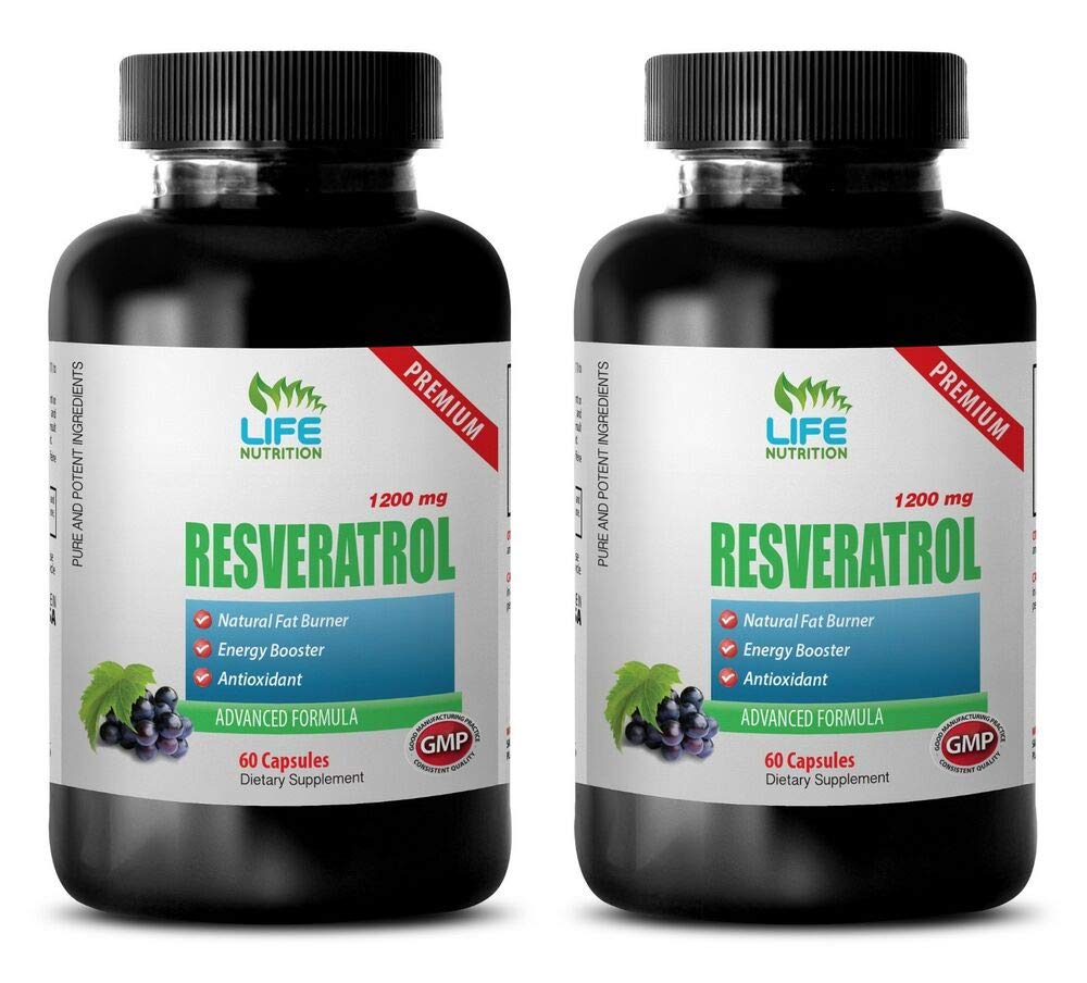 1 B Antioxidant & Anti-Inflammatory Resveratrol Supreme 1200mg Anti-Agin 
