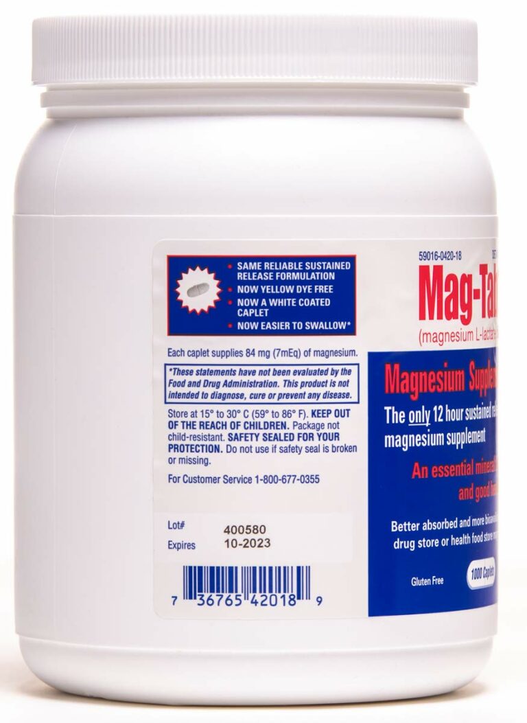 MagTab®SR 1000 Count BottleMagnesium Supplement with Proven Higher