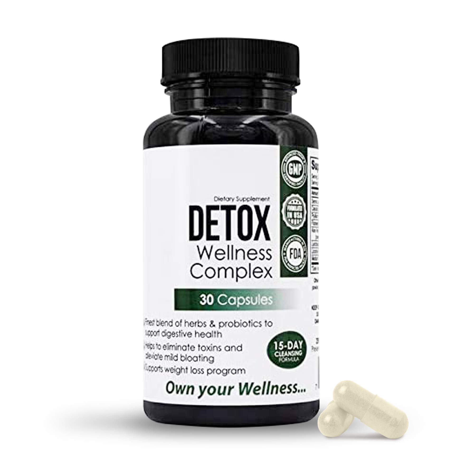 Detox Wellness Complex, Detox Supplements with Senna Leaf and ...