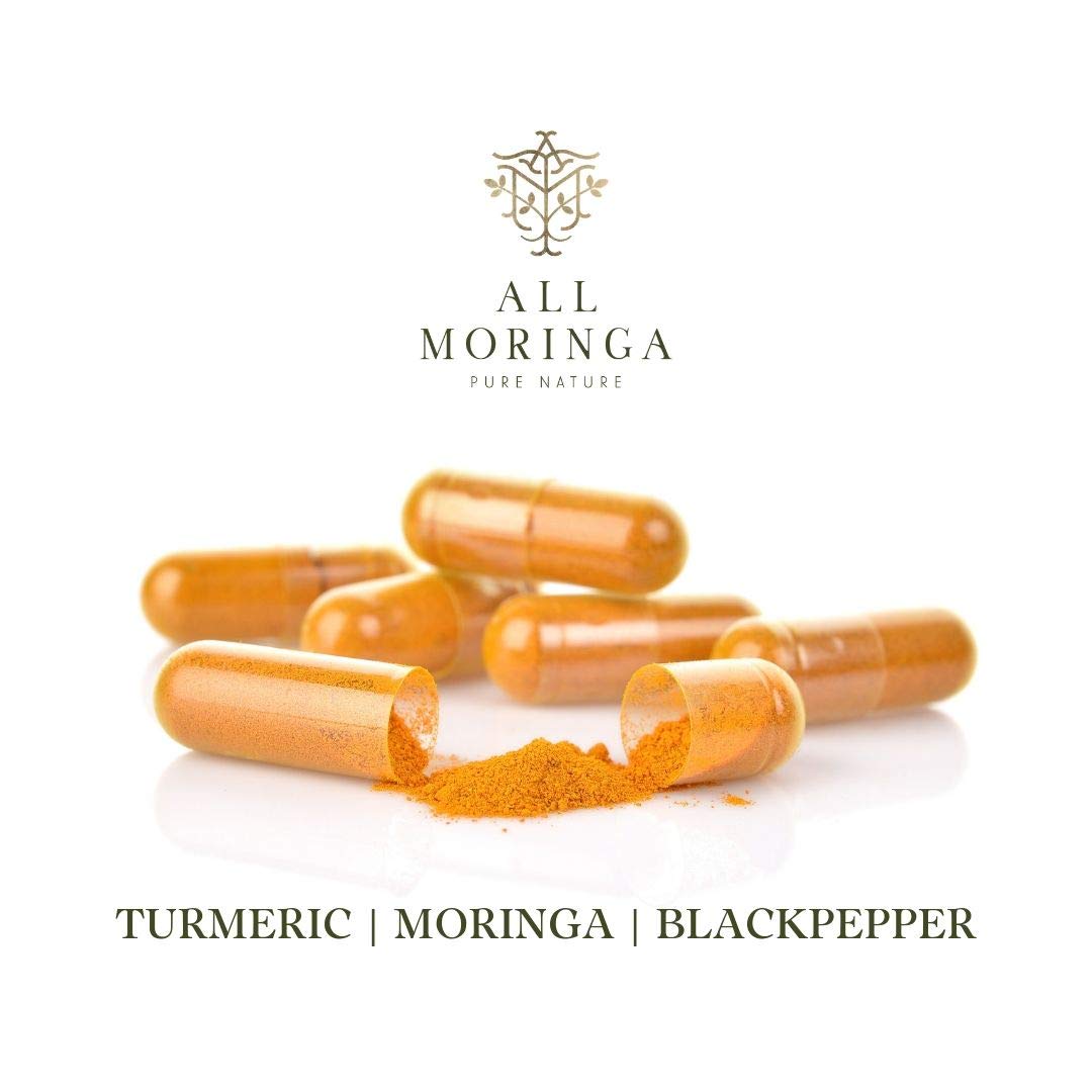 Premium Organic Turmeric Curcumin & Moringa Oleifera with Black Pepper