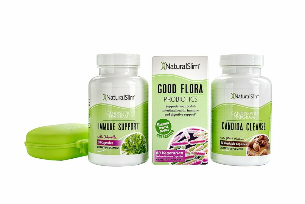 Naturalslim Candiseptic Kit Candida Albicans Overgrowth Treatment With Probiotics And Digestive 