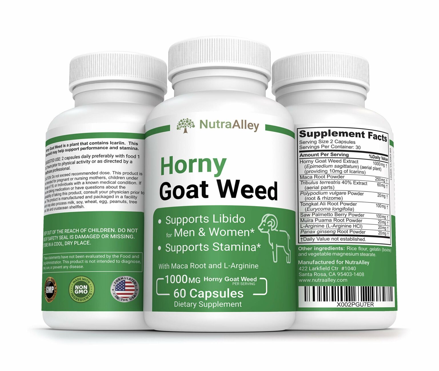 Horny Goat Weed For Men And Women With Maca Root And L Arginine Extra Strength Horny Goat Weed 7154