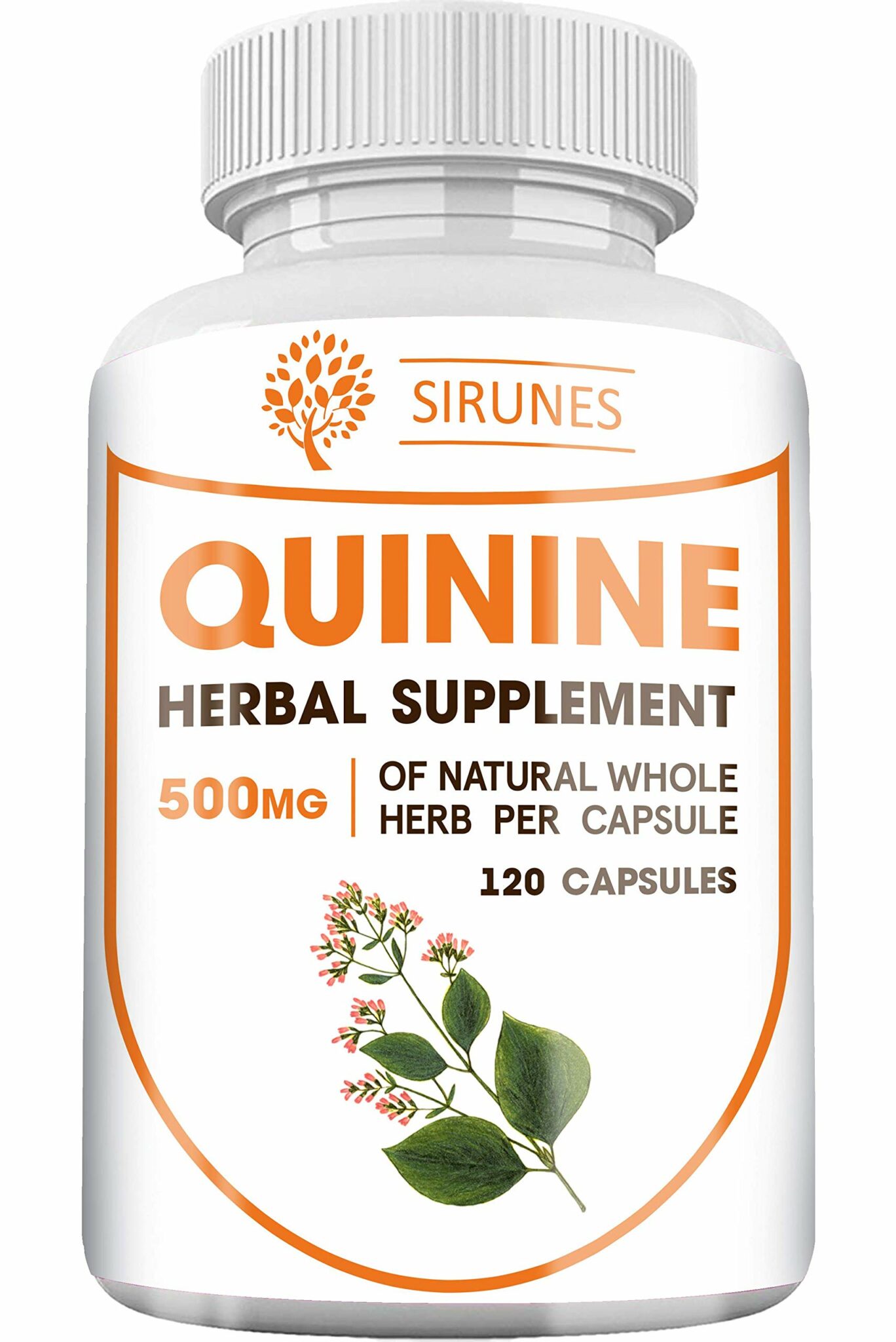 SIRUNES Quinine Capsules Cinchona Officinalis Bark Herbal Supplement