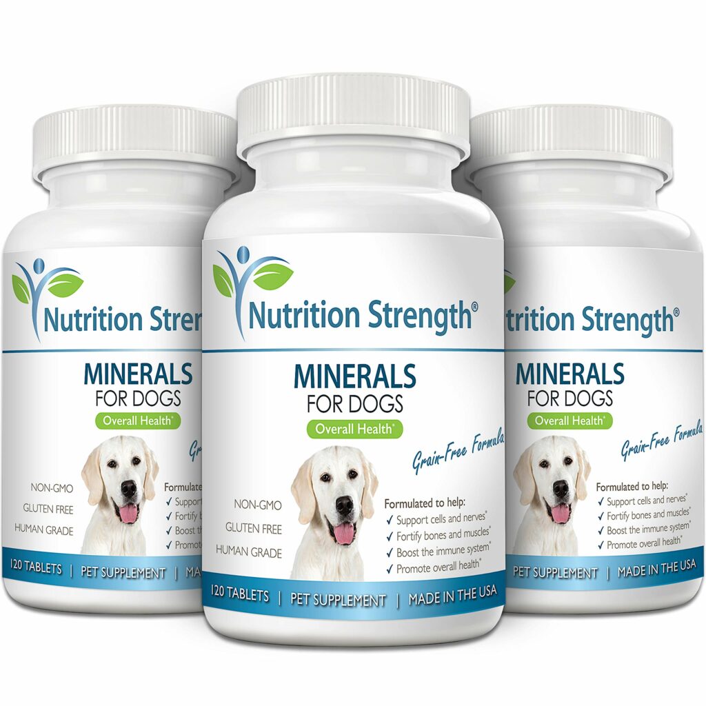 Nutrition Strength Minerals for Dogs, Support Cells & Nerves, Fortify ...